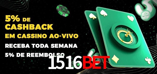 Promoções do cassino ao Vivo 1516Bet
